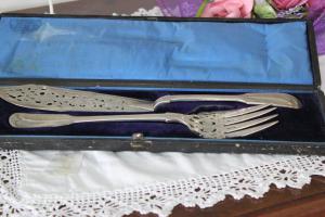 English Fish Cutlery Set 1855